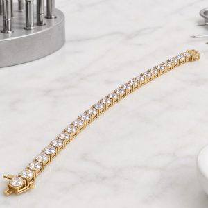 Private-Label Tennis Bracelet Manufacturing - White Gold